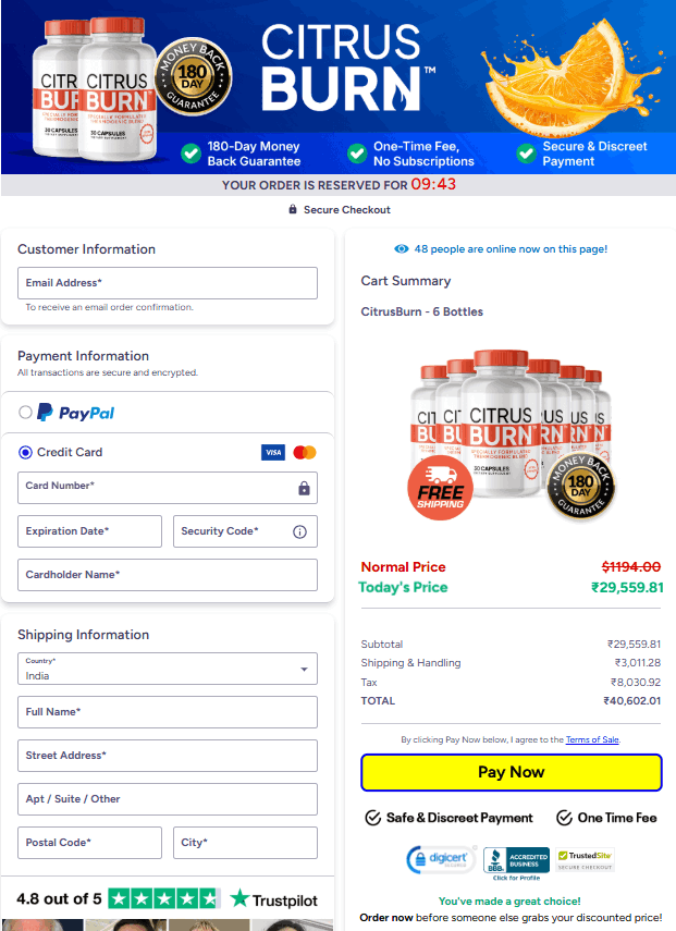 citrusburn metabolism booster